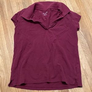 Girls uniform shirt “ maroon “